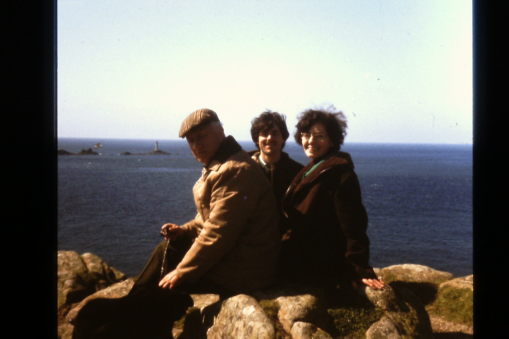 My Dad, Mum and me at Lands End in the mid 1970s