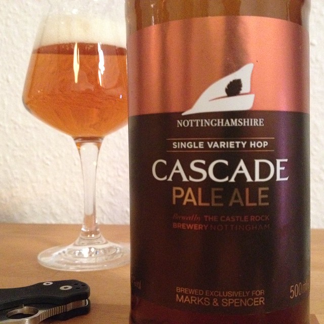 Marks & Spencer Cascade Pale Ale by Castle Rock Brewery