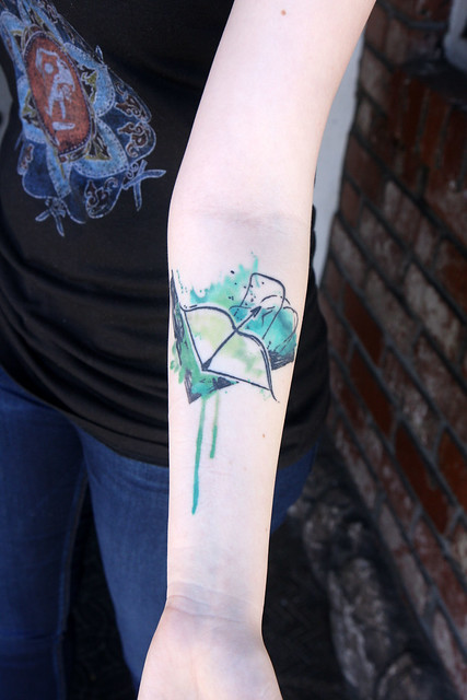 healed watercolor tattoo