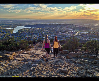 Sunset from the Cowles Mountain Trail, San Diego, California