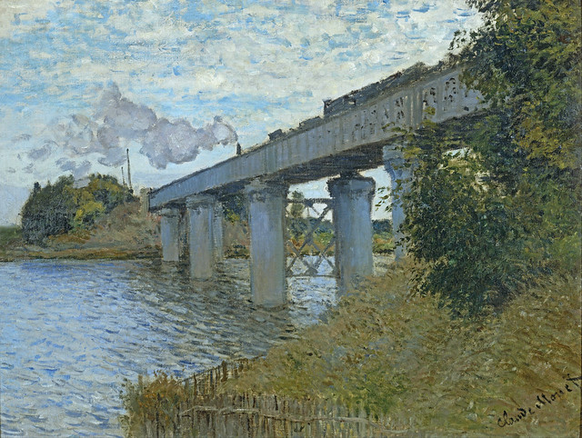 W 319  Monet - The Railway Bridge at Argenteuil [1874]