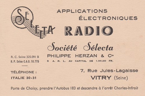 SELECTA Radio Ink Blotter (France ca. 1950) | by MarkAmsterdam