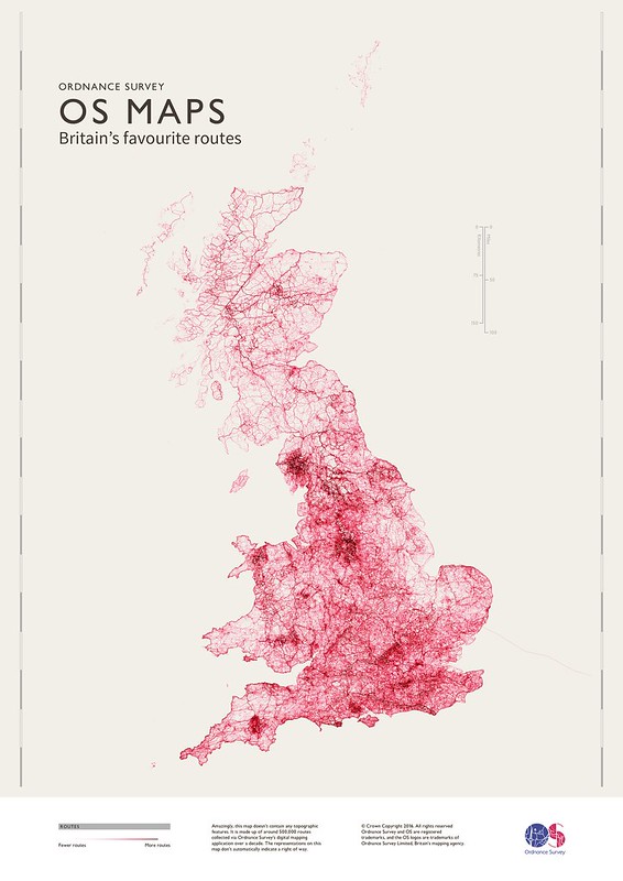 OS Maps: Britain's favourite routes