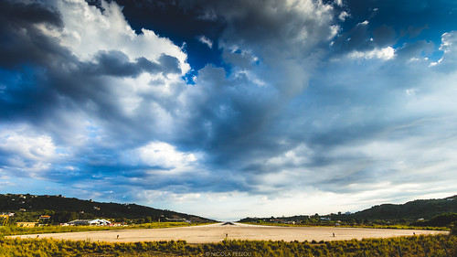 travel blue summer sky clouds sunrise canon landscape airport warm cloudy greece skiathos