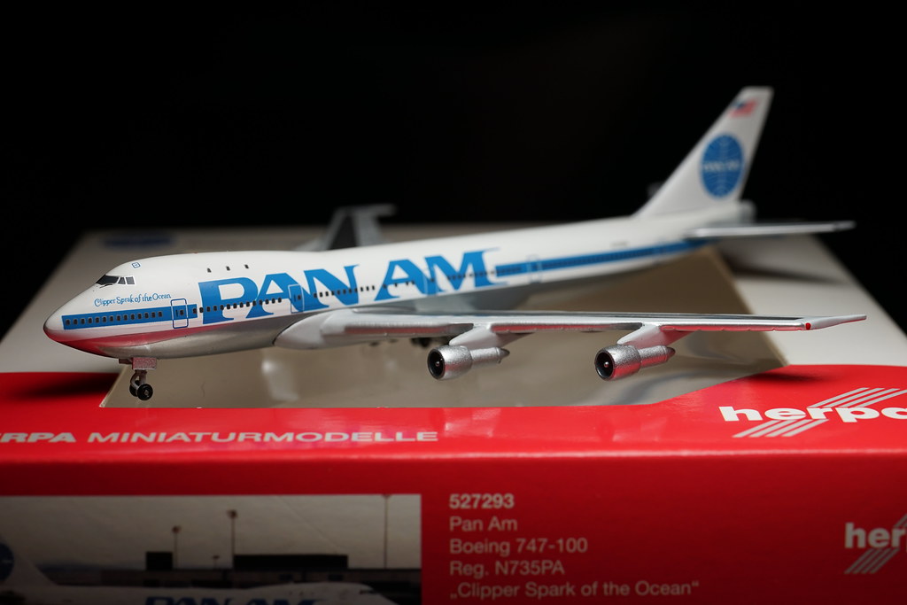 Pan Am B747-100 N735PA 'Clipper Spark of the Ocean' Herpa … | Flickr