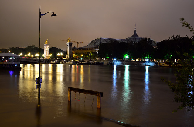 Crue de la Seine 2016 - Paris, berges rives gauche