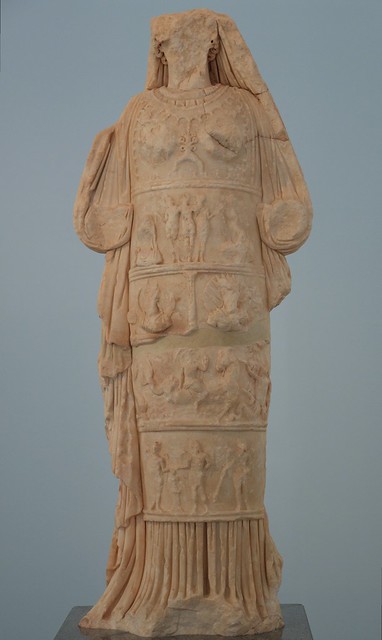 Statue of Aphrodite of Aphrodisias, from the Bouleuterion, 2nd century AD, the best-preserved version of the cult statue of Aphrodite in her temple, Aphrodisias Museum, Turkey