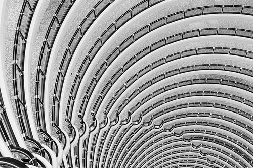 atrium balcony hotel grandhyattshanghai jinmaotower tower skyscraper helix hdr highdynamicrange mono blackandwhite bw lujiazui pudong shanghai 上海 prc china 中国 nikon d7100 nikond7100