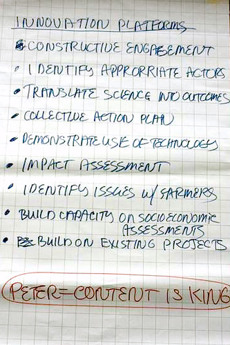 ICAR-ILRI Communications Workshop_Theme 1_Chart Writing_Innovation Platforms