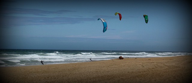 seignosse kite surf aux estagnots landes  seignosse kite surfing to Estagnots moors