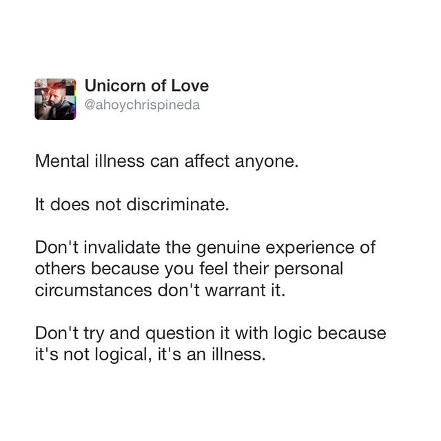 Your anxiety / depression / mental health issues aren't a choice, and do not define who you are as a person. ❤️ #ily #LGBT+