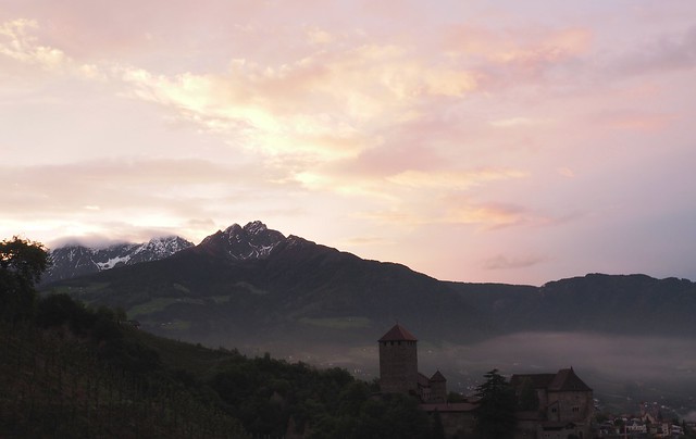 dawn in Tirolo