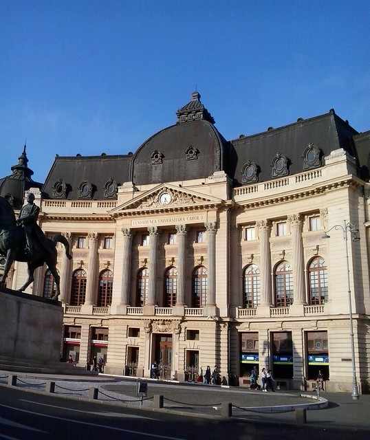 classical building in bucharest