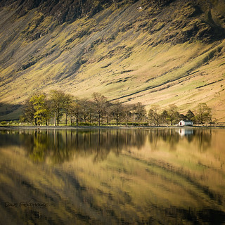 Gone Fishing. The fishing hut on the shores of Buttermere in the English Lakes. Also known as the 'Char Hut' . Char are the landlocked salmon like fish that have been in Buttermere since the Ice age. (Thanks to Colin Bell for the background info).