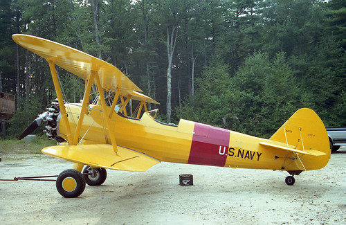 boeing n2s4 stearman trainer radial n49738 biplane