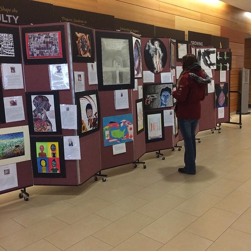 Have time between sessions? Check out the student art exhibition on the second floor of the Harre Union. #ValpoMLK