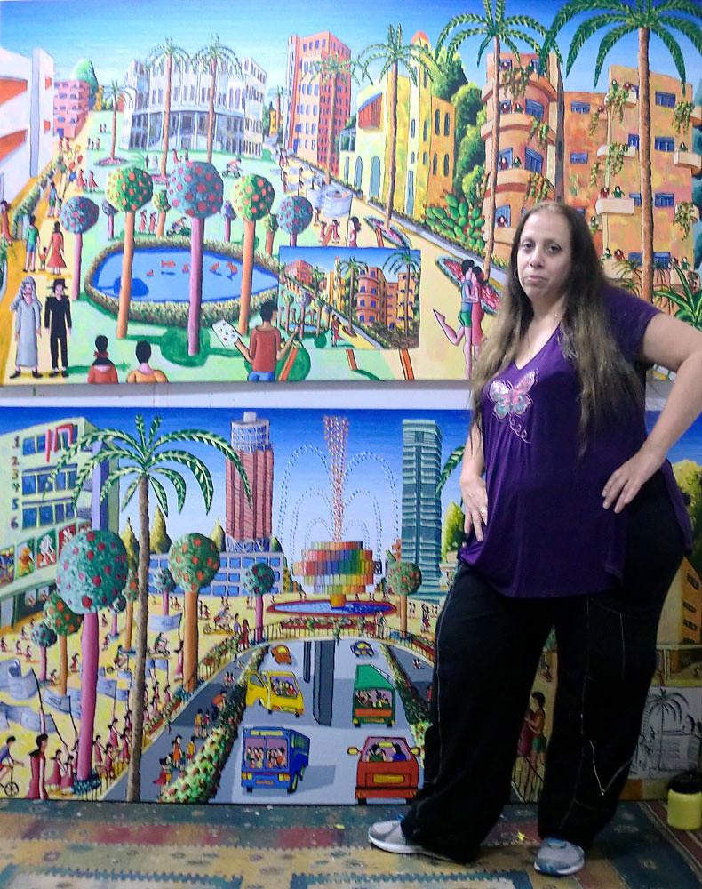 orna davidzon studio raphael perez אורנה דוידזון ארנה סטודיו רפי פרץ ציורים ניאיביים ישראלים