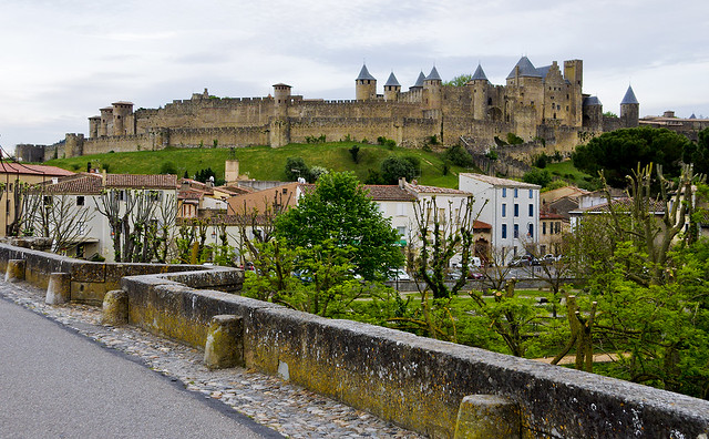 Carcassona des del riu / Carcassonne seen from the river