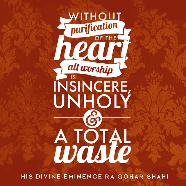 Quote of the Day: Without Purification of the Heart...