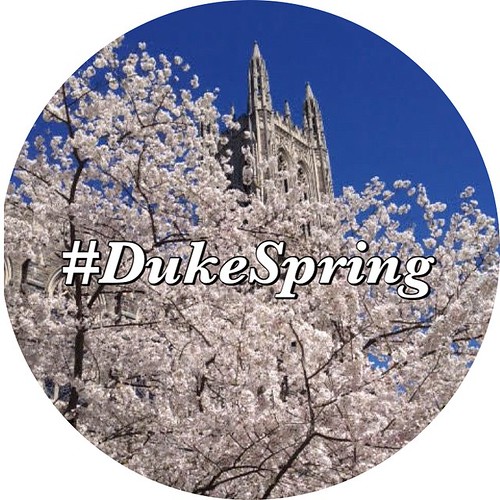 Oh what a beautiful day... Duke is headed to the championship (!!!) and #DukeSpring. That is all. #PictureDuke #GoDuke (Original photo: @julieschoonmaker)