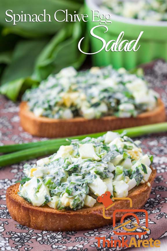 Spinach Chive Egg Salad