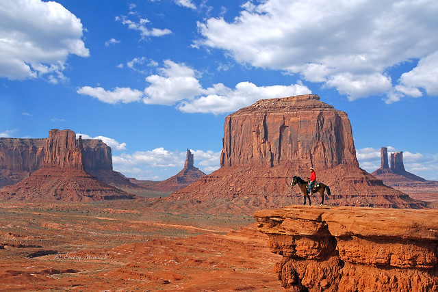 Navajo on a Horse-John Ford's Point-Monument Valley, AZ 01551