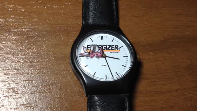 Watch, Quartz - Energizer Bunny, Genuine Leather Band, Japan Movement - Made in China - 01