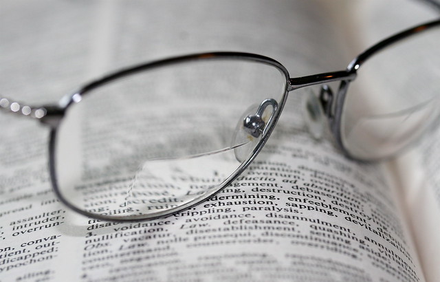 bifocals and words