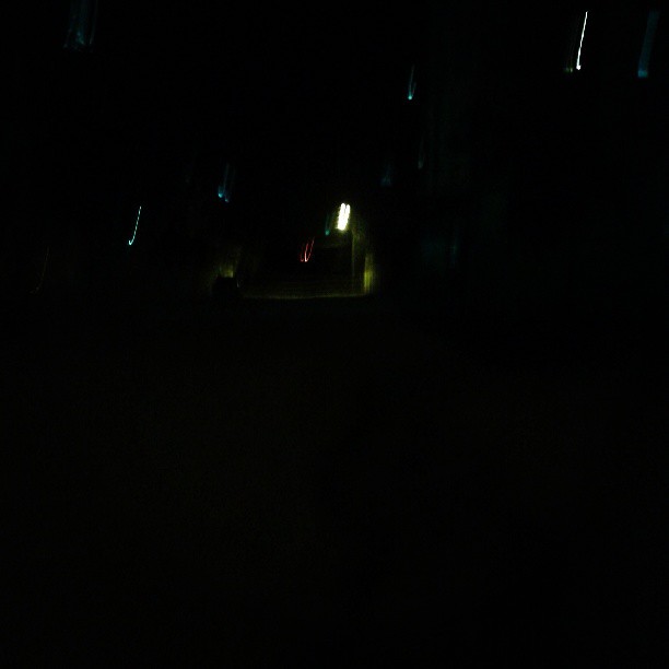 Walking alone in the dark...