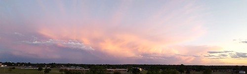 sunset panorama bartlesville soonerpark cloudsstormssunsetssunrises galaxys6 soonerparktower