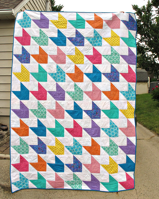 Chevron and On Quilt