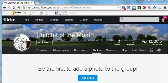 How to add photos to the Crabitat of the Month pool
