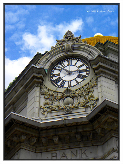 Buffalo NY ~ Buffalo Savings Bank ~ Clock ~ Historical Main Street