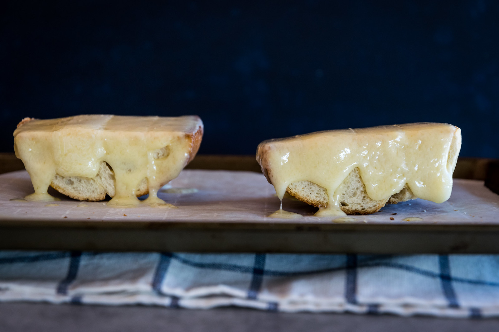 melted gruyere