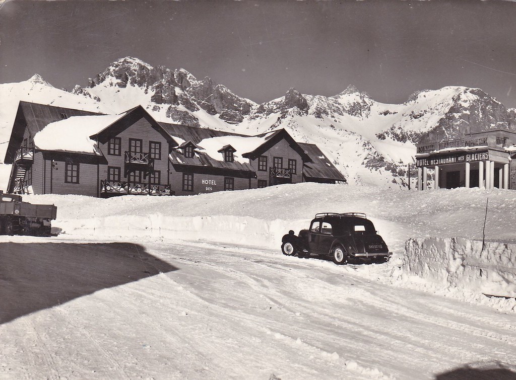 Postcard Col du Lautaret (05 Hautes-Alpes) Hôtel des Glaciers Société Editions de France 1955