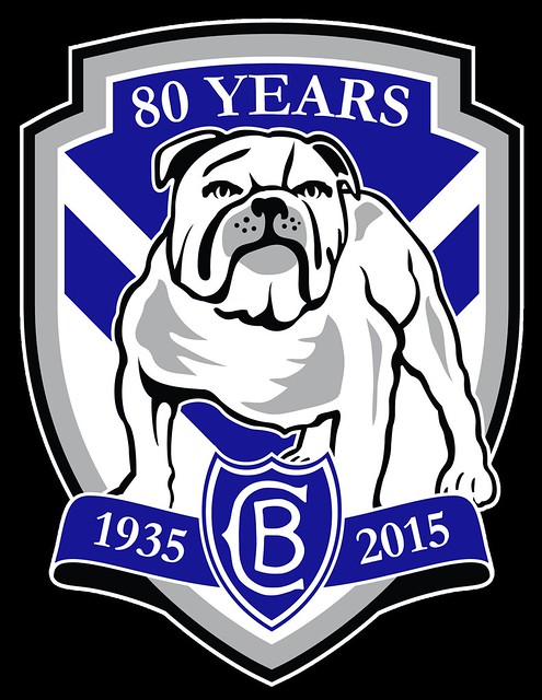 Canterbury-Bankstown Bulldogs 80 Years Royal Blue Logo