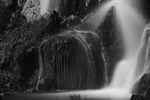 waterfalls falls water flowing stream longexposure le blackandwhite bw colorado landscape rifle park nature monochrome landscapes