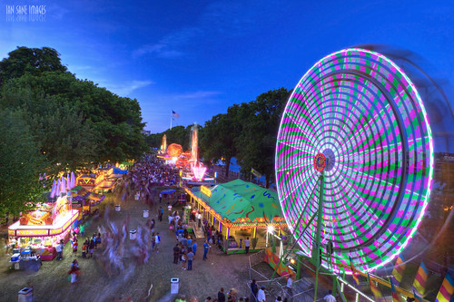 park camera bridge blue two tom oregon canon river portland lens landscape ian photography eos amusement long exposure downtown waterfront mark images governor ii hour 5d rides usm morrison willamette ghosting sane mccall f4l ef1740mm cincodemayofiesta afairlybluenight