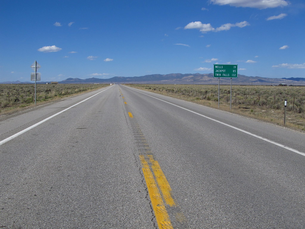 US 93 ... south of Wells, Nevada. Photo by Jasperdo; (CC BY-NC-ND 2.0)
