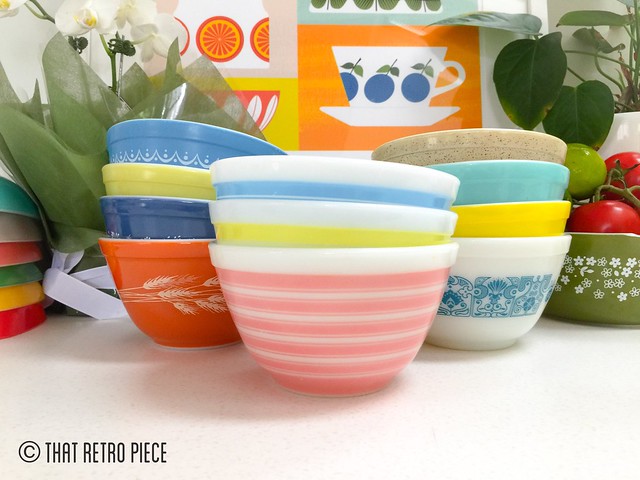 My current Pyrex 401 collection. Best. Bowls. Ever!
