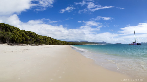 sunset panorama beach water canon photography paradise australia queensland whitehaven hamiltonisland whitehavenbeach whitesundays canon6d