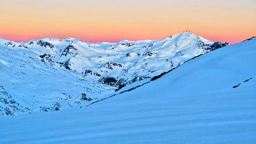 pointedelamasse valthorens valtho savoie france frankreich frankrijk francia snow skipiste sunrise alba neve sonnenaufgang