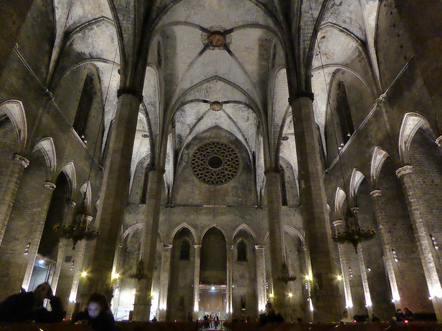 Barcelona, ein Abend in der Kirche Barcelona 