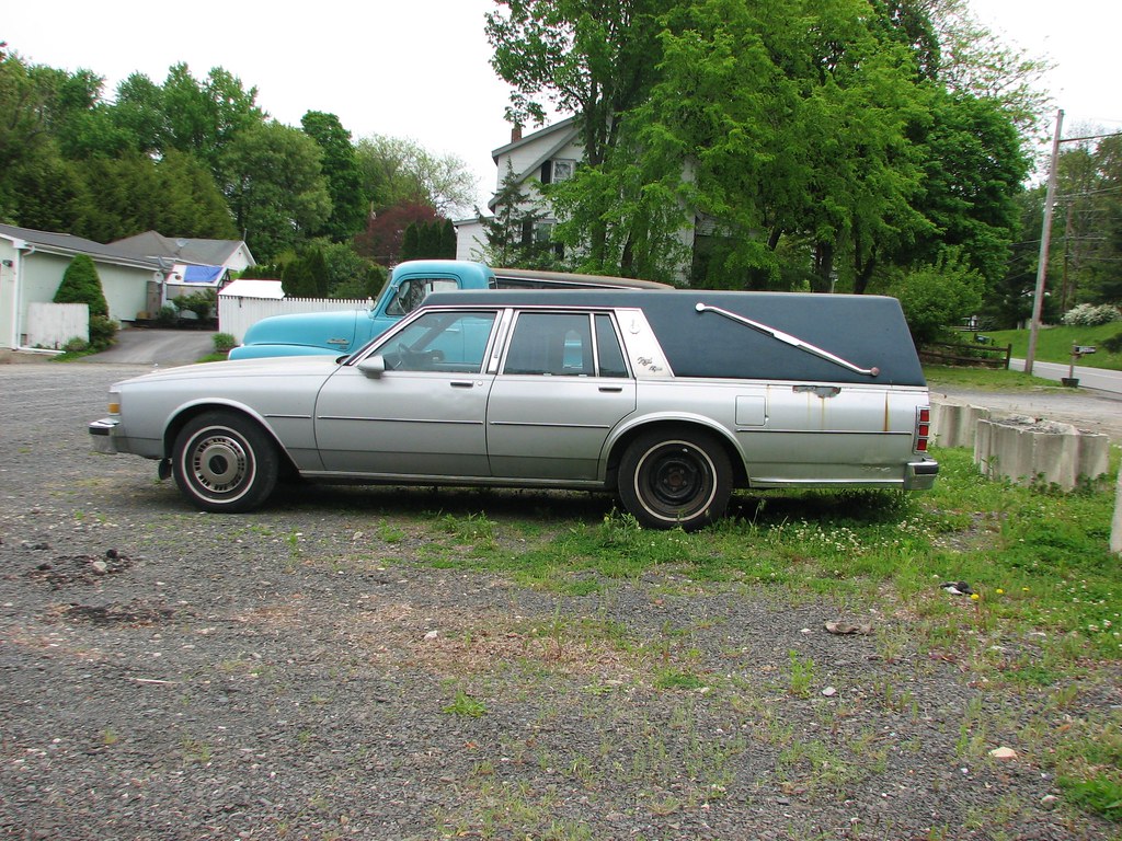 A 1987 CHEVY CAPRICE HEARSE IN MAY 2016