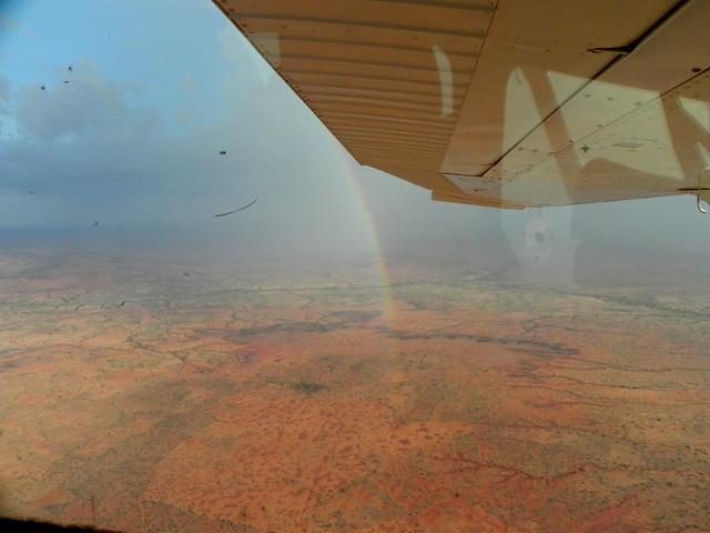 Rainbow off the wing tip
