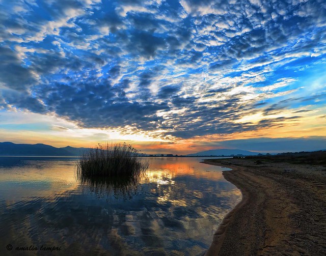 Early morning at lake Volvi, Central Macedonia