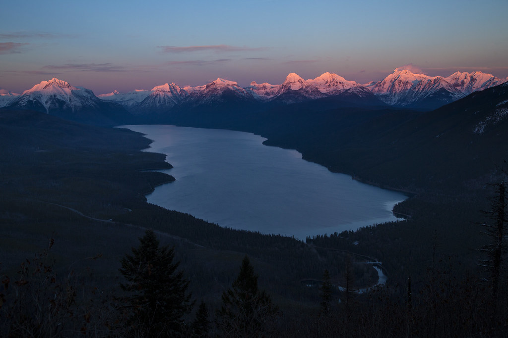 Sunset from Apgar Fire Lookout