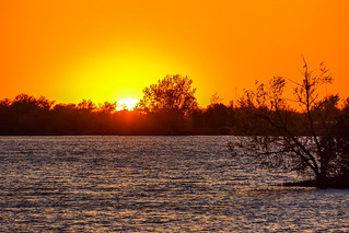 Sunset at Sangchris Lake