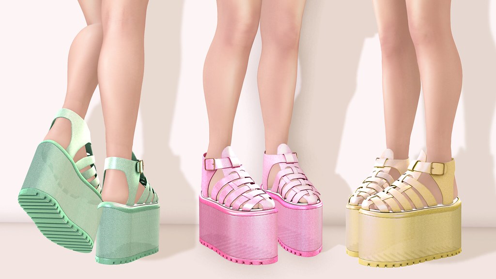 jelly shoes platform