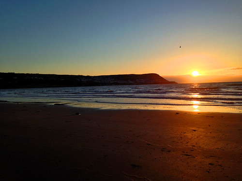 new sunset sea beach wales tramonto quay ceredigion gwyn headland traeth